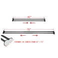 thumbnail image 4 of Utopia Alley Adjustable 72-In Double Shower Curtain Tension Rods - Rust-Proof Aluminum with Rubber End Cap, Easy Installation - Extendable, Ideal for Bathroom, Retractable, Wall-to-Wall - No Drilling, 4 of 9