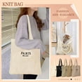 thumbnail image 4 of Gocvo Crochet Bag for Women, Crochet Beach Bag Summer Tote Bag Vacation Aesthetic (Beige), 4 of 6