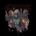 thumbnail image 2 of Boy's Star Wars: The Book of Boba Fett Tusken Raiders and Boba Bounty Hunters  Graphic Tee Black X Small, 2 of 5