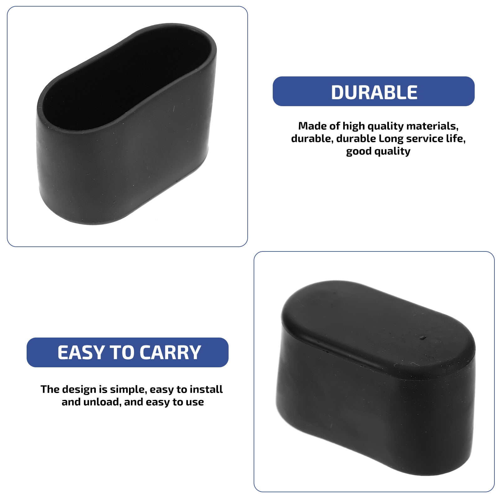 24Pcs Furniture Feet Covers Chair Leg Floor Protector AntiSlip Chair