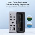thumbnail image 3 of Estación de acoplamiento USB-C Hagibis U100 Ultra para triple monitor 8K, 3 of 8