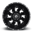 thumbnail image 5 of Fuel 1PC Aluminum Rim D574 CLEAVER 20X8.25in Gloss Black Milled Finish, D57420828D35, 5 of 7
