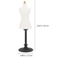 thumbnail image 2 of Mini Mannequin Model Mini Doll Dress Form Tiny Doll Dress Body Manikin with Base, 2 of 3