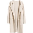 thumbnail image 3 of Luniro Womens Fall Jackets Oversized Trench Coat Open Front Casual Long Cardigan Sweater Clothing, 3 of 11