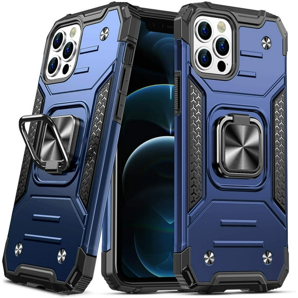 Anqrp Designed for iPhone 12/ iPhone 12 Pro Case, Military Grade Shockproof Protective Phone Case 360° Free Rotatable
