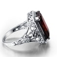 thumbnail image 3 of Grandest Birch Vintage Red Rhinestone Wedding Engagement Bridal Finger Ring Jewelry Gift Alloy, Rhinestone Red, 3 of 5