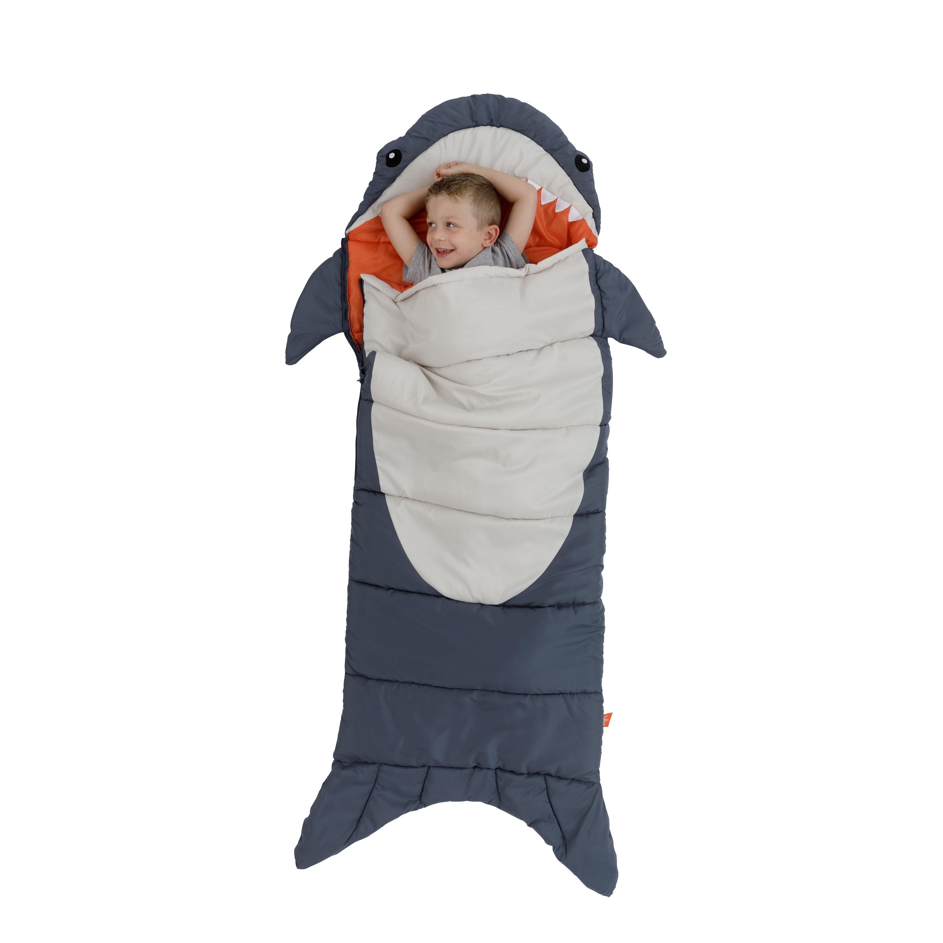 Firefly! Outdoor Gear Finn the Shark Kid's Camping Combo (One-Room Tent, Sleeping Bag, Lanter - image 4 of 30