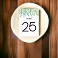 thumbnail image 3 of Watercolor Leaves Table Cards Number 1-25 Double Sided For Wedding Reception Event Party Baby Shower Birthday 4x6, 3 of 3