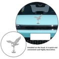 thumbnail image 3 of unbranded Adorno Para De 3D Metal Plateado Con De Águila Para Universal Y Fácil Instalación, 3 of 8