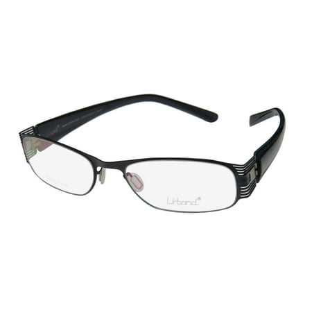 New Urband Entrevue Mens/Womens Designer Full-Rim Titanium Black / Blue / Rose Titanium Modern Made In Japan Frame Demo Lenses 53-18-0 Eyeglasses/Eye Glasses