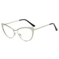 thumbnail image 2 of CSChome Sunglasses Metal Frame Clear View Sunglasses UV Protection Photo Props Adult Sunglasses, 2 of 7