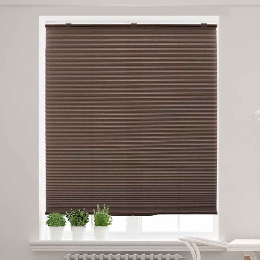 Lumi Cordless White/ Ivory/ Mocha Honeycomb POP Shades Light Filtering 34 W x 64 H Inches - Mocha
