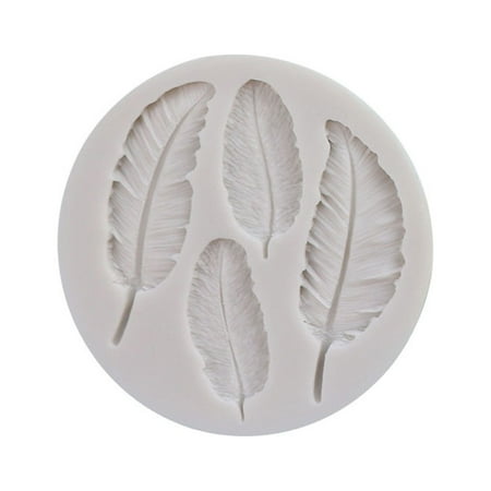

JoKKnny Cake Mould Kitchen Essentials for New Home kitchen Clearance Items under 10 Dollars Deals Prime Feather Silicone Mould Fondant Cake Chocolate Cookie Decorating Mould Cake Tools