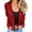 Red, variant on QQZ Regular Fit Open Front Sequin Cardigan For Women, Long Sleeve Lightweight Cardigan Sweaters For Women, Fall Outfits For Travel Business Casual Party Daily Wear