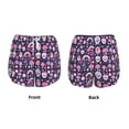 thumbnail image 3 of Balery cute Skull rainbow mushroom Pantalones cortos deportivos para mujer con forro y dos bolsillos, elásticos, para entrenamiento, gimnasio, yoga-Medium, 3 of 7