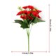 thumbnail image 2 of Flores artificiales de gerbera | Ramo de margaritas pequeño de seda realista - Vibrantes tallos florales decorativos de mano | Ideal para centro de mesa para el hogar, boda, fiesta, decoración de, 2 of 3