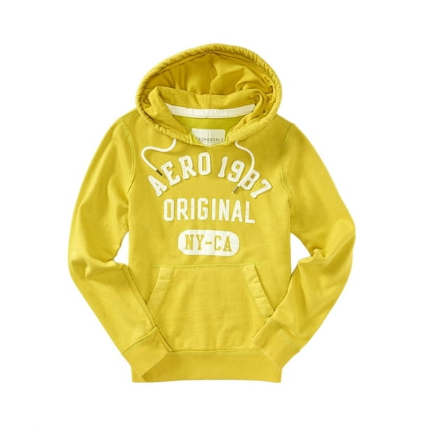 Aeropostale Sudadera con capucha original para hombre, verde