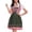 Army Green, variant on DuoJiaJ Womens Dirndl Dress, Short Sleeve Body Sculpting Bavarian Stage Performance Gown Green XXXL