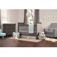 DaVinci Lila 3in1 Upholstered Convertible Crib in Slate with Pebble