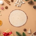 thumbnail image 2 of 20 Pcs Tranches de Bois Naturel Non Peintes Rondes Accessoire d'Artisanat DIY, 2 of 9