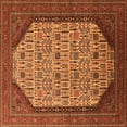 thumbnail image 1 of Ahgly Company Indoor Square Oriental Orange Industrial Area Rugs, 8' Square, 1 of 4