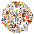 thumbnail image 1 of YEZDIX Animal Cute Cartoon Waterproof Vinyl Stickers for Laptops Notebooks Suitcases, 1 of 5