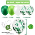 80 PCS St. Patrick's Day Party Decoration Balloons Confetti Balloons