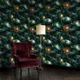 thumbnail image 2 of Boho Peel and Stick Wallpaper Sophisticated Celestial Motif Moons Stars Metallic Halo Glow 23.6in x 9.8ft Self Adhesive Removable Wall Paper Renter Friendly Wall Covering for Bedroom Nursery Cabinet, 2 of 8
