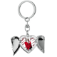 thumbnail image 1 of Llavero Unbranded de Alas de Ángel en Forma de Corazón 3D, 1 of 3
