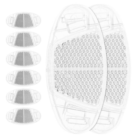 WRITWAA Small Transparent Wheel Reflectors, Wear-Resistant Reflective Safety Plates for Bikes