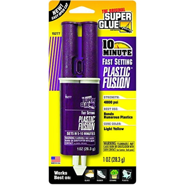 Super Glue Plastic Fusion Epoxy Adhesive, 15277