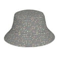 thumbnail image 1 of Balery Black And White Houndstooth Sombreros para el sol para hombre y mujer, sombrero de pescador con UPF 50+, 1 of 6