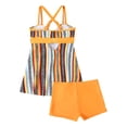 thumbnail image 4 of WILLBEST Traje de Baño Completo Para Mujer, Traje de Baño Tankini de Dos Piezas Con Tirantes, Top Con Pantalones Cortos, Traje de Baño de Playa Sexy de Talla Grande 1263, 4 of 8