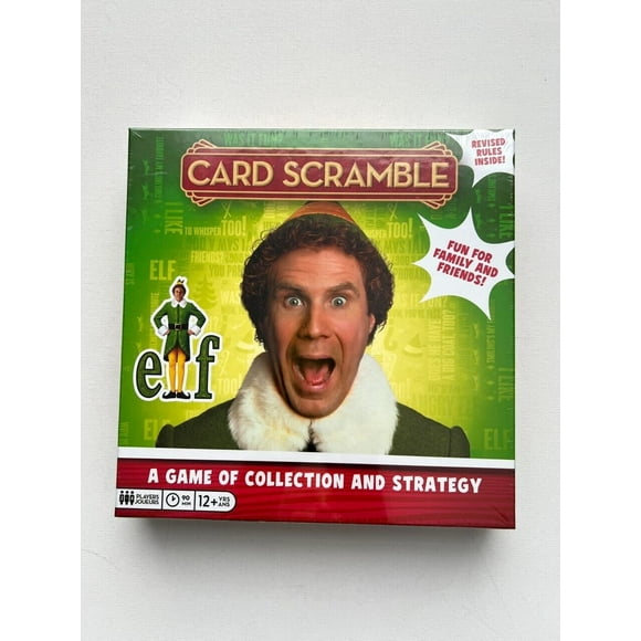 Elf Card Scramble Board Game Holiday Christmas