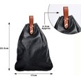 thumbnail image 4 of Hulara_ Genuine Leather Drawstring Pouch Multipurpose Storage/ Coin / Outdoor Bag/ Hiking & Camping Accessories Belt Renaissance Leather Pouch For Men/ Women, 4 of 5