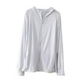 thumbnail image 4 of Ropa de protección solar para mujer, sudadera con capucha, prendas de vestir de manga larga, camisas de manga larga ligeras y transpirables, camisetas Azul Salvador Ropa de protección solar, 4 of 10