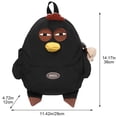 thumbnail image 2 of Jiibva Cartoon Large Capacity Chicken Nylon Backpack With Pendant Lightweight Bookbag Kawaii Hen Shape Bag, 2 of 7