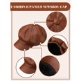 thumbnail image 6 of Minzimin Newsboy Caps for Women 8 Panel PU Leather Apple Cap Vintage Beret Hat Gatsbie Hat for Women Gift, 6 of 6