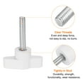 thumbnail image 4 of Uxcell 20 Pieces Wing Knobs M6 x 60mm Tee Stud Knob Thumb Screw Hand Clamping Handle White, 4 of 6