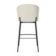 thumbnail image 4 of Amisco Camilla 26 in. Counter Stool - Cream Bouclé Polyester / Black Metal, 4 of 9