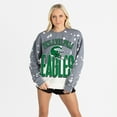 thumbnail image 4 of Women's Gameday Couture  Gray Philadelphia Eagles Arch Rivals Faded Wash Sweatshirt, 4 of 7