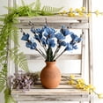 thumbnail image 6 of Spring Artificial Flower Decor Branch, Patriotic Red White Blue Magnolia, July 4th Independence Day Table Centerpiece, Wedding Home Party Decoration, Memorial Day Festival Faux Flower 17 Inch, 6 of 6