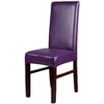 thumbnail image 1 of Housse de Protection Imperméable en Cuir PU Extensible pour Chaise de Salon C051 (Violet), 1 of 6