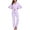 Light Purple, variant on MAYFISH 100% Cotton Pajama Sets for Women Long Sleeve Sleepwear Button Down Pjs Fall 2 Piece Lounge Sets S-XXL(Navy Blue, Medium)