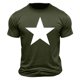 thumbnail image 1 of Top de Manga Corta, Hombre Casual Impreso Cuello de la Tripulación Camiseta, Manga Corta Blusa de Verano Poliéster, 1 of 9