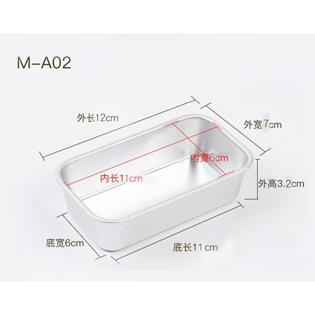 

Aluminium Loaf Pan Rectangle Baking Ca Mold Bread Tin Tray Non-Stick Cheese Box Brownie Ca Decorating Tools