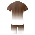 thumbnail image 5 of Mens Short Sets 2 Piece Outfits Short Sleeve Crew Neck T Shirts and Drawstring Wide Leg Shorts Summer Casual Beach Vacation Track Suits, XL, 5 of 6