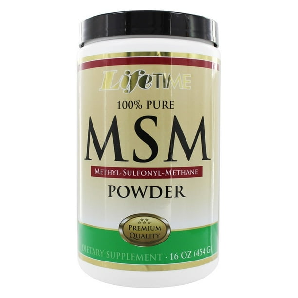 Lifetime 100 Pure MSM (Methylsulfonylmethane) Powder Supports