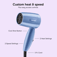 thumbnail image 5 of Conair Travel Hair Dryer with Dual Voltage, 1875W Compact Blow Dryer, Folding Handle, 5 of 9