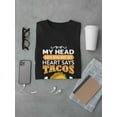 thumbnail image 3 of Head Says Gym, Heart Tacos Tee Men's -Image by Shutterstock, 3 of 4